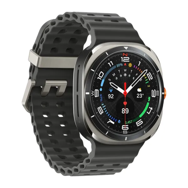 Умные часы Samsung Galaxy Watch Ultra 47мм, ремешок Marine (Titanium Silver, 2025)